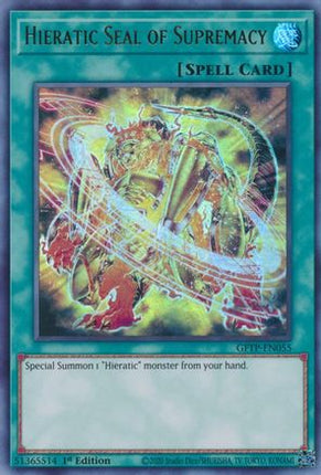 Hieratic Seal of Supremacy (Ultra Rare) [GFTP-EN055] 1st Edition