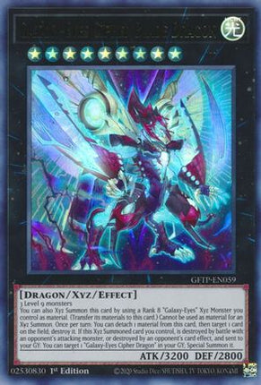 Galaxy-Eyes Cipher Blade Dragon (Ultra Rare) [GFTP-EN059] 1st Edition