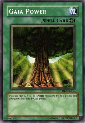 Gaia Power (Common / Short Print) [DB1-EN059] Dark Beginning 1 Unlimited