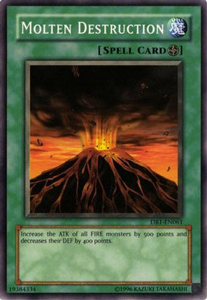 Molten Destruction (Common / Short Print) [DB1-EN061] Dark Beginning 1 Unlimited
