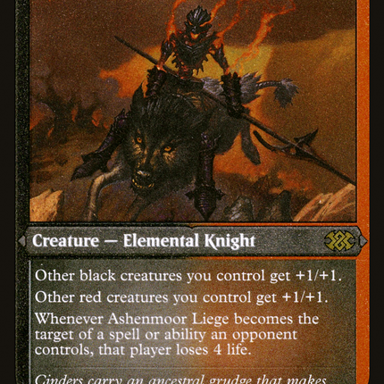 Ashenmoor Liege [Double Masters 2022] Etched Foil