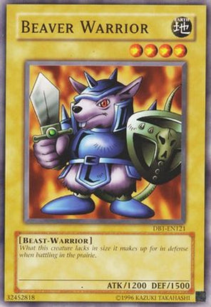 Beaver Warrior (Common / Short Print) [DB1-EN121] Dark Beginning 1 Unlimited