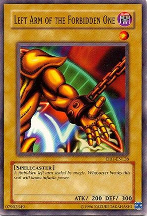 Left Arm of the Forbidden One (Common / Short Print) [DB1-EN138] Dark Beginning 1 Unlimited