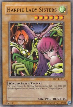 Harpie Lady Sisters (Common / Short Print) [DB1-EN146] Dark Beginning 1 Unlimited