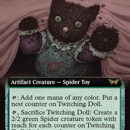 doll cards mtg Twitching Doll (Extended Art) [Duskmourn: House of Horror] Foil – Dark Fox  TCG