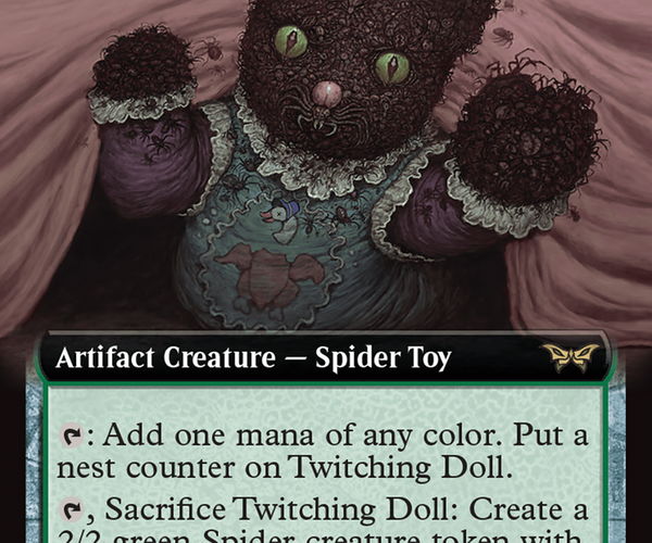 Twitching Doll (Extended Art) [Duskmourn: House of Horror] Foil – Dark Fox  TCG