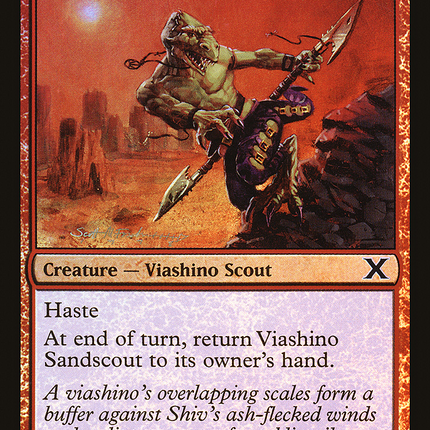 Viashino Sandscout [Tenth Edition] Foil
