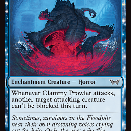 Clammy Prowler [Duskmourn: House of Horror] Foil