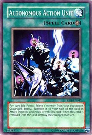 Autonomous Action Unit (Common / Short Print) [DR1-EN087] Dark Revelation Volume 1 Unlimited
