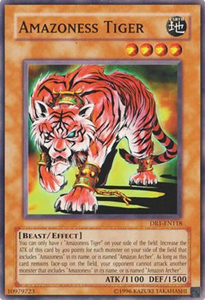 Amazoness Tiger (Common / Short Print) [DR1-EN118] Dark Revelation Volume 1 Unlimited