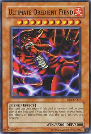 Ultimate Obedient Fiend (Common / Short Print) [DR1-EN137] Dark Revelation Volume 1 Unlimited