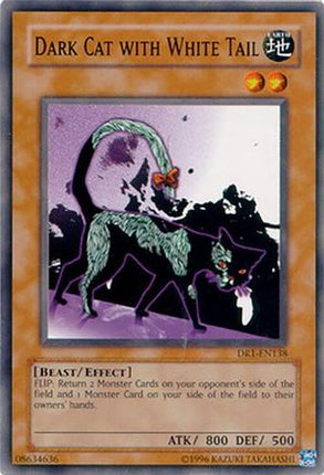 Dark Cat with White Tail (Common / Short Print) [DR1-EN138] Dark Revelation Volume 1 Unlimited