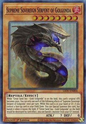 Supreme Sovereign Serpent of Golgonda (Super Rare) [LIOV-EN004] 1st Edition