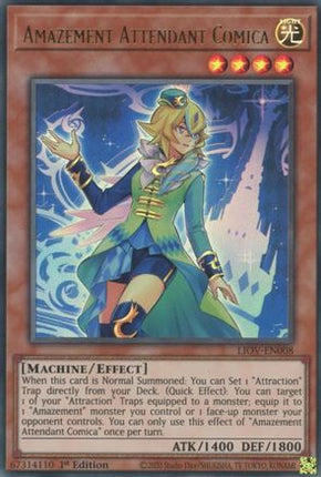 Amazement Attendant Comica (Ultra Rare) [LIOV-EN008] 1st Edition