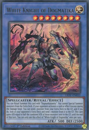 White Knight of Dogmatika (Ultra Rare) [LIOV-EN032] 1st Edition