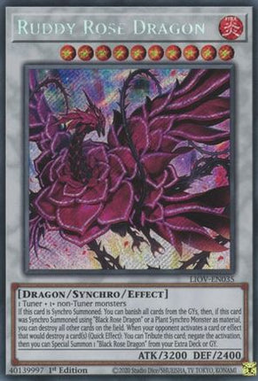 Ruddy Rose Dragon (Secret Rare) [LIOV-EN035] 1st Edition