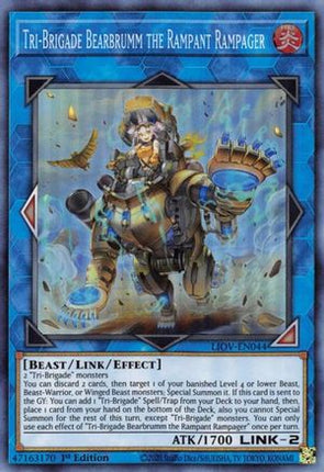 Tri-Brigade Bearbrumm the Rampant Rampager (Super Rare) [LIOV-EN044] 1st Edition
