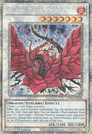 Black Rose Dragon (Starlight Rare)  [LIOV-EN100] 1st Edition