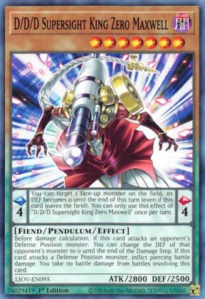 D/D/D Supersight King Zero Maxwell (Common / Short Print) [LIOV-EN095] 1st Edition