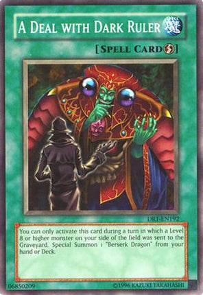 A Deal with Dark Ruler (Common / Short Print) [DR1-EN192] Dark Revelation Volume 1 Unlimited