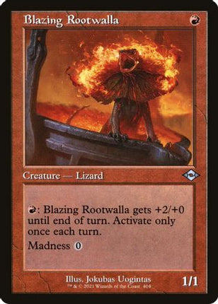Blazing Rootwalla (Retro Frame) (404) [Modern Horizons 2] Foil