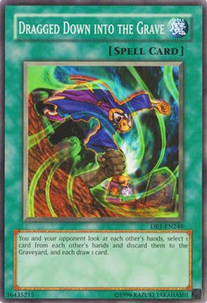 Dragged Down into the Grave (Common / Short Print) [DR1-EN246] Dark Revelation Volume 1 Unlimited