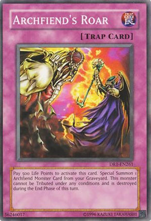 Archfiend's Roar (Common / Short Print) [DR1-EN261] Dark Revelation Volume 1 Unlimited
