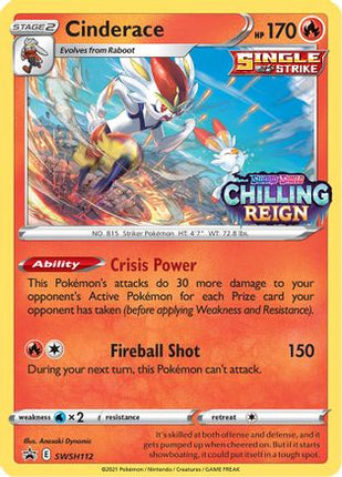 Cinderace - SWSH112 (Prerelease) - SWSH112/null [SWSH: Sword & Shield Promo Cards] Holofoil