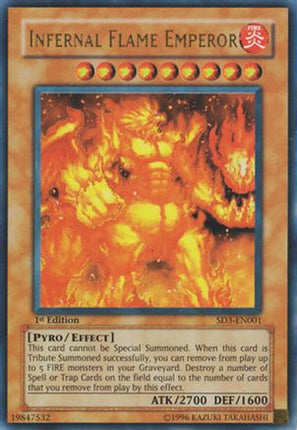 Infernal Flame Emperor (Ultra Rare) [SD3-EN001] Structure Deck: Blaze of Destruction 1st Edition