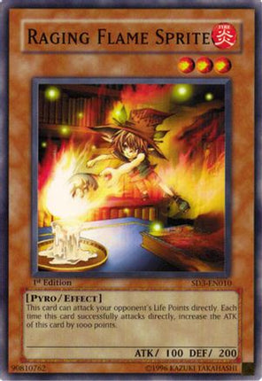 Raging Flame Sprite (Common / Short Print) [SD3-EN010] Structure Deck: Blaze of Destruction 1st Edition