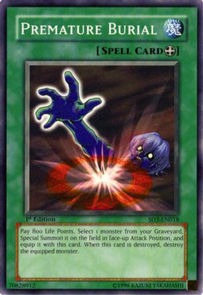 Premature Burial (Common / Short Print) [SD3-EN018] Structure Deck: Blaze of Destruction 1st Edition