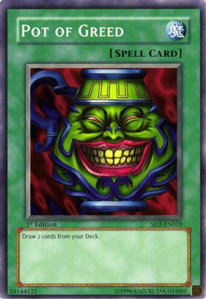Pot of Greed (Common / Short Print) [SD3-EN019] Structure Deck: Blaze of Destruction 1st Edition
