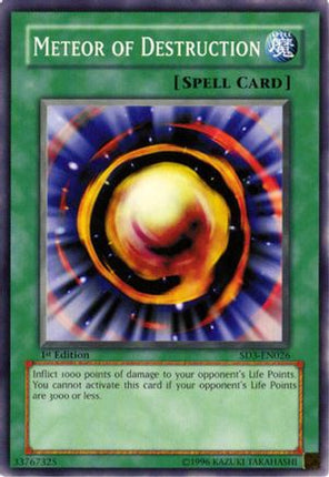 Meteor of Destruction (Common / Short Print) [SD3-EN026] Structure Deck: Blaze of Destruction 1st Edition