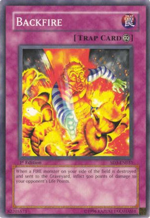 Backfire (Common / Short Print) [SD3-EN031] Structure Deck: Blaze of Destruction 1st Edition