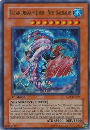 Ocean Dragon Lord - Neo-Daedalus (Ultra Rare) [SD4-EN001] Structure Deck: Fury from the Deep 1st Edition