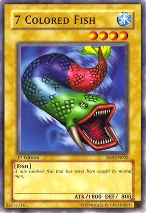 7 Colored Fish (Common / Short Print) [SD4-EN002] Structure Deck: Fury from the Deep 1st Edition