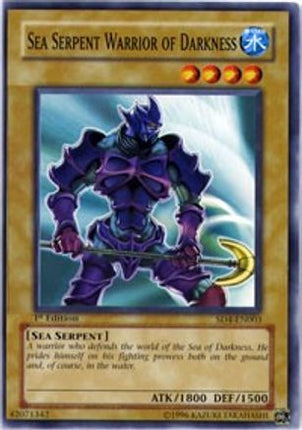 Sea Serpent Warrior of Darkness (Common / Short Print) [SD4-EN003] Structure Deck: Fury from the Deep 1st Edition