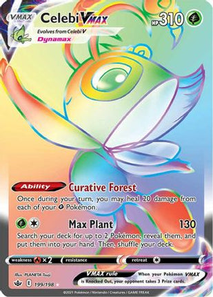 Celebi VMAX (Secret) - 199/198 [SWSH06: Chilling Reign] Holofoil