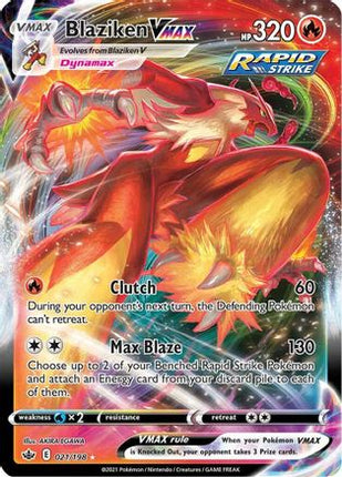 Blaziken VMAX - 21/198 [SWSH06: Chilling Reign] Holofoil