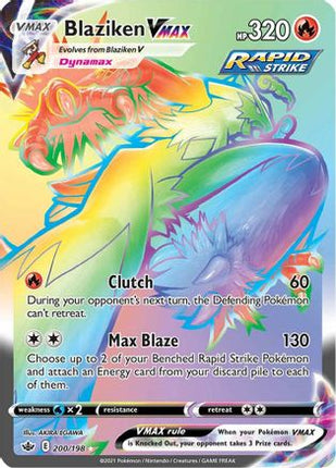 Blaziken VMAX (Secret) - 200/198 [SWSH06: Chilling Reign] Holofoil