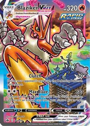Blaziken VMAX (Alternate Art Secret) - 201/198 [SWSH06: Chilling Reign] Holofoil