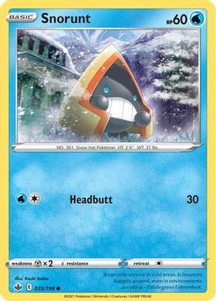 Snorunt - 35/198 [SWSH06: Chilling Reign] Reverse Holofoil