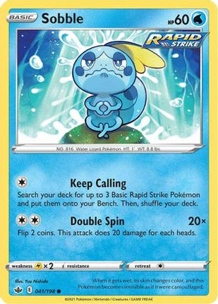 Sobble - 41/198 [SWSH06: Chilling Reign] Reverse Holofoil