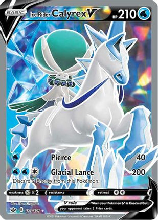 Ice Rider Calyrex V (Full Art) - 163/198 [SWSH06: Chilling Reign] Holofoil