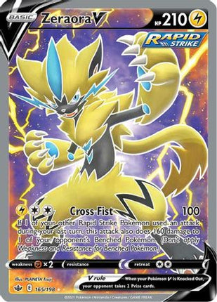 Zeraora V (Full Art) - 165/198 [SWSH06: Chilling Reign] Holofoil