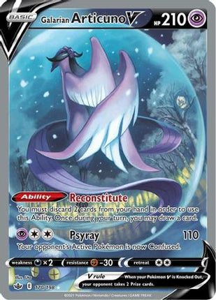 Galarian Articuno V (Alternate Full Art) - 170/198 [SWSH06: Chilling Reign] Holofoil