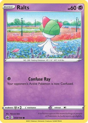 Ralts - 59/198 [SWSH06: Chilling Reign]