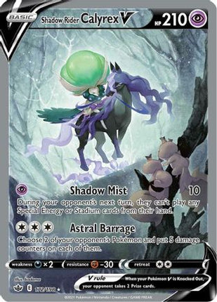 Shadow Rider Calyrex V (Alternate Full Art) - 172/198 [SWSH06: Chilling Reign] Holofoil
