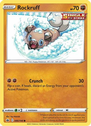 Rockruff - 86/198 [SWSH06: Chilling Reign] Reverse Holofoil