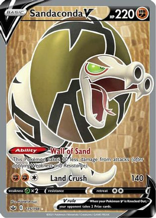 Sandaconda V (Full Art) - 175/198 [SWSH06: Chilling Reign] Holofoil